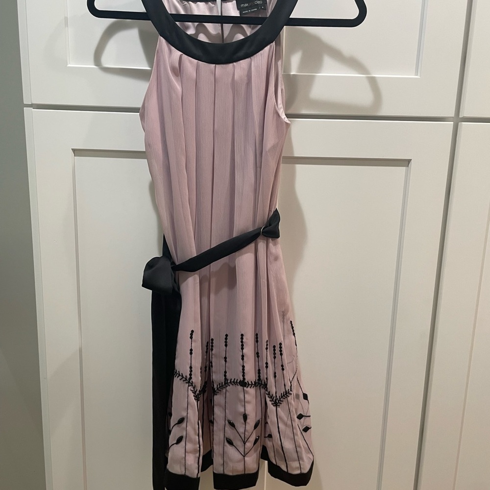 Max and Cleo Pink and Black Dress